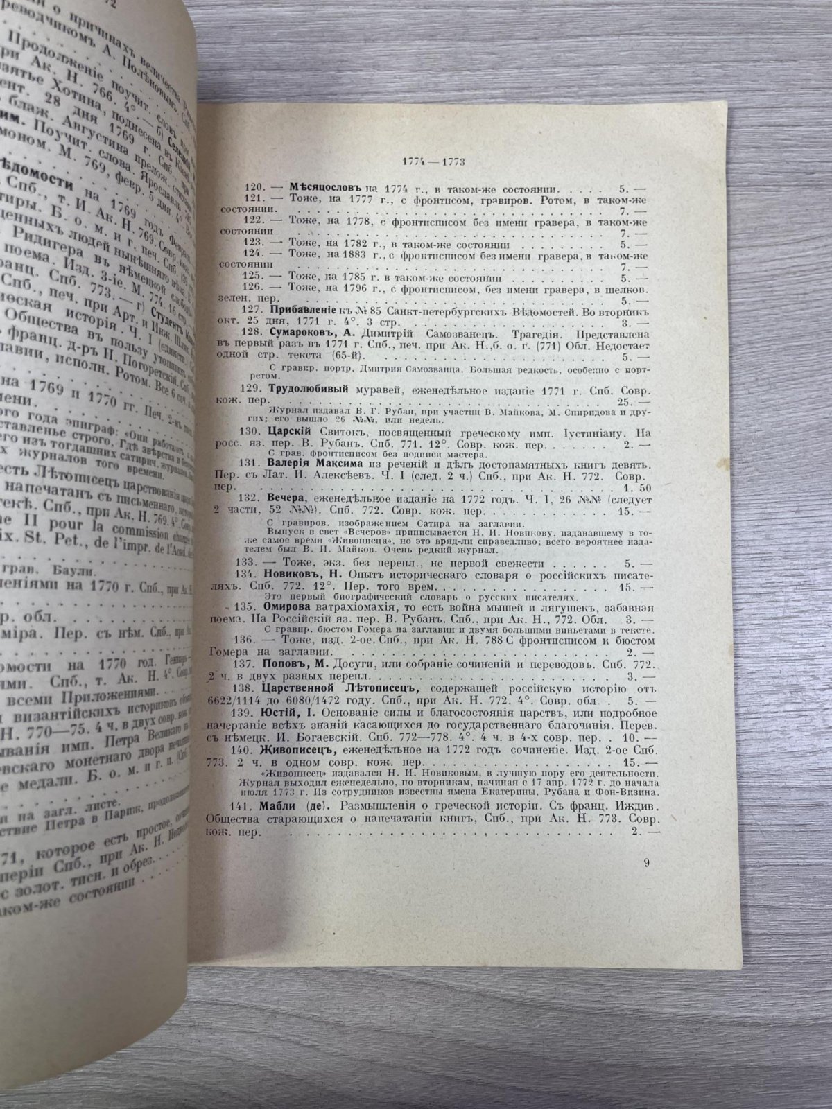 Антикварный каталог № 6: К двухсотлетию Академии Наук, 1725—1925.
