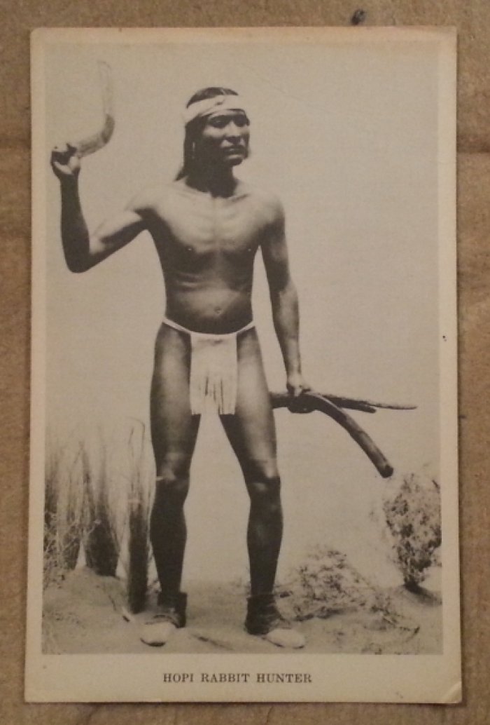 Hopi rabbit hunter. Открытка