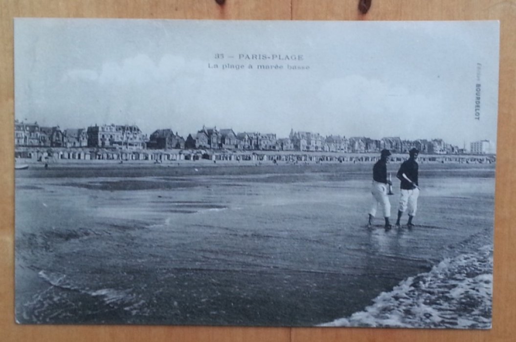 Paris-Plage. La plage a maree basse. Открытка