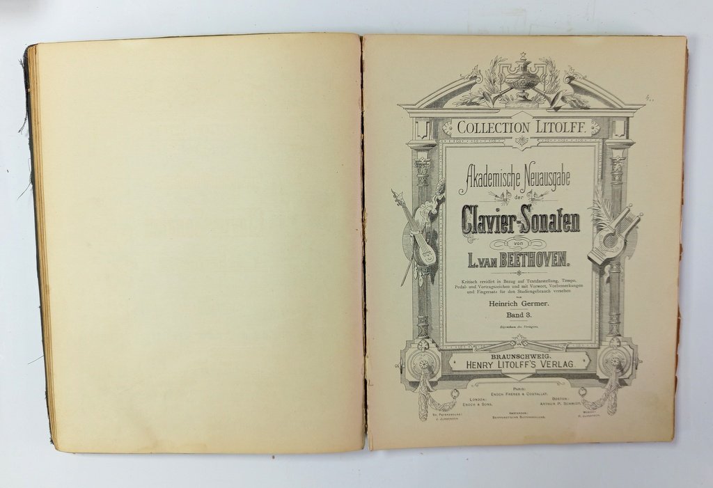 Akademische Neuausgabe der Clavier–Sonaten von L. van Beethoven