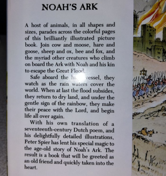 Noahs Ark. Illustrated by Peter Spier.