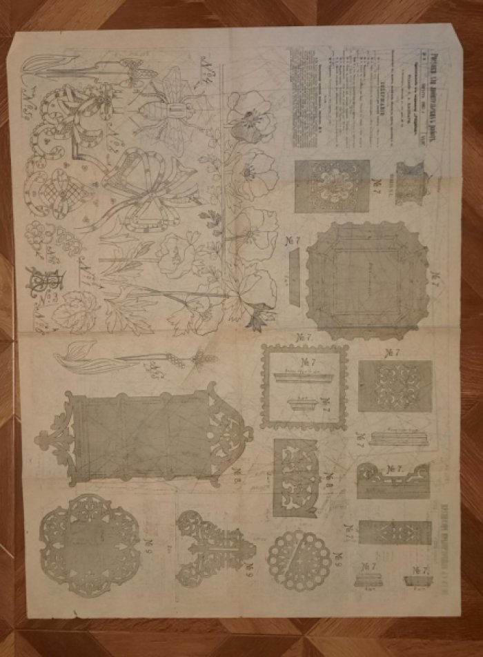 Дамские рукоделия. Приложение к журналу «Родина» за август 1902 г.