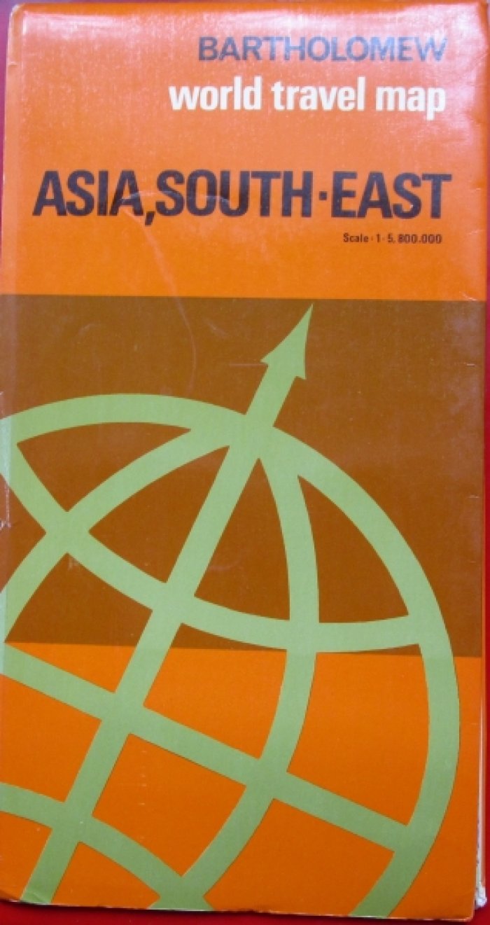 Bartholomew. Asia, South-East. World Travel Map / Карта Юго-Восточной Азии. Масштаб: 1: 5 800 000. -
