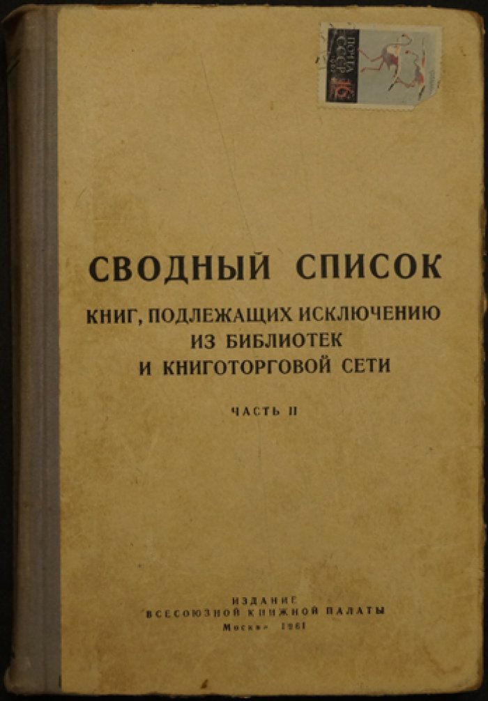 Сводный список книг, подлежащих исключению из библиотек и книготорговой сети. Часть II
