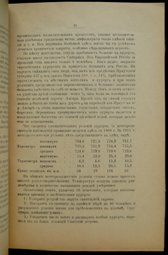 Курлов М.Г., проф. Экскурсия по лечебным местам Восточной Сибири: Летняя экскурсия 1916 года по лечебным местностям Восточной Сибири (Шира, Усолье, Горячинск, Ямаровка, Дарасун, Шиванда и Маккавеево)