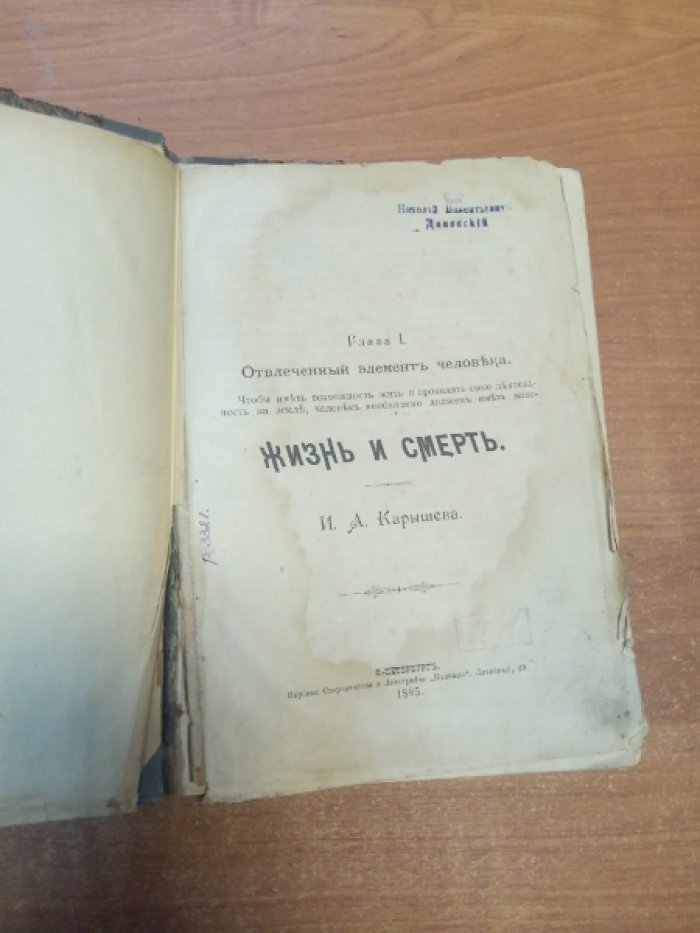 Карышева И.А. Жизнь и смерть.