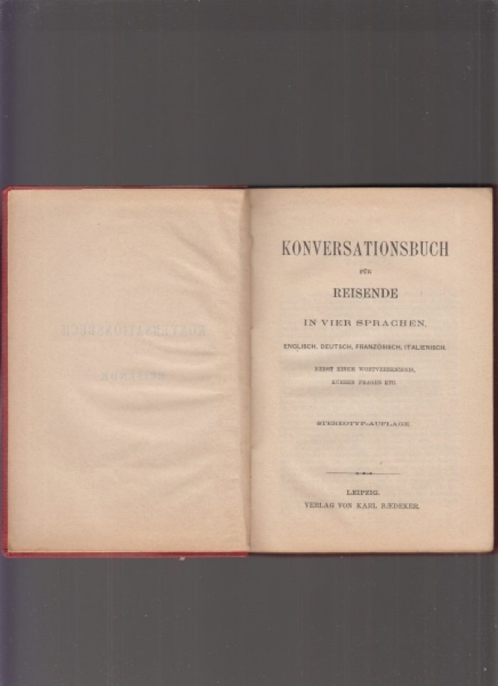 Conversationsbuch f?r Reisende in vier Sprachen:Englisch, Deutsch, Franz?sisch, Italienisch.