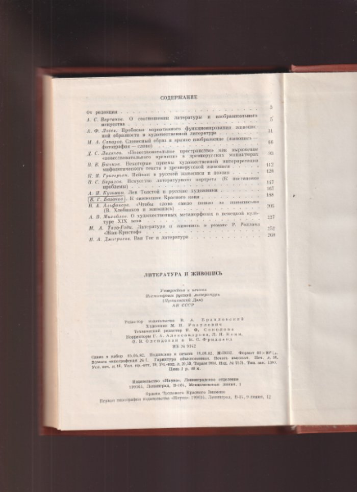 Литература и живопись.