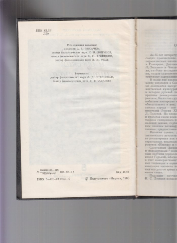 Лесков и русская литература.