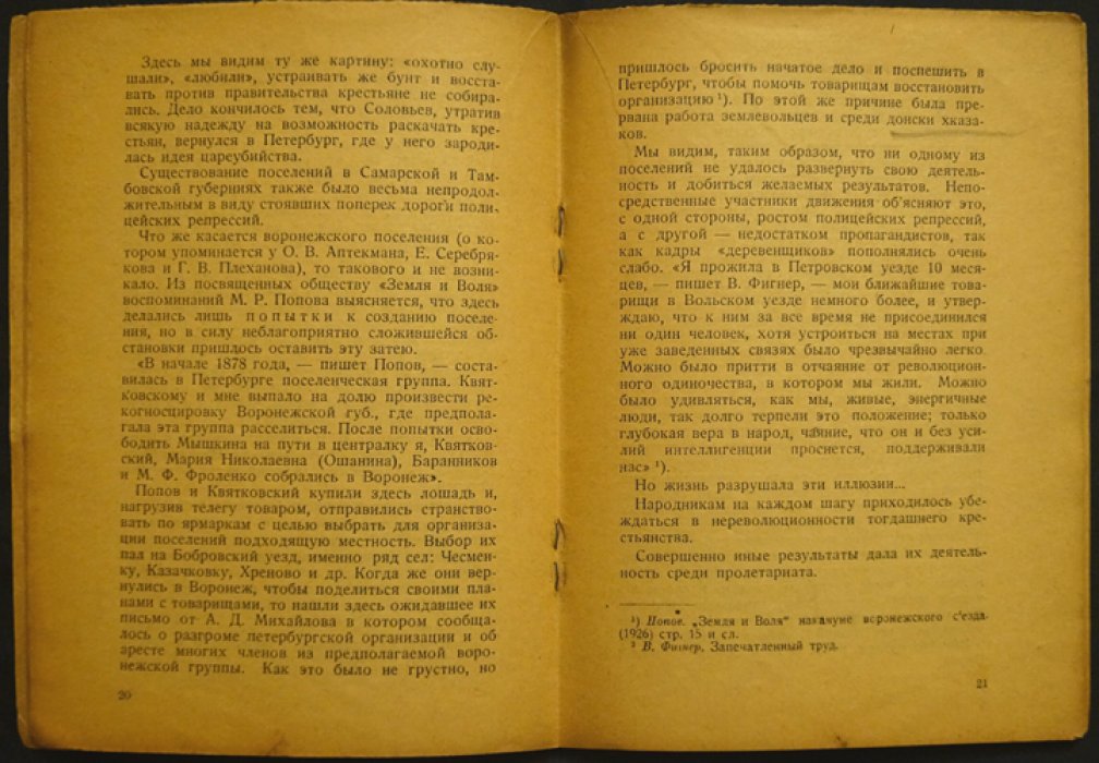 А. А. Кунцль. Общество «Земля и Воля» (70‑е гг.) — исторический очерк