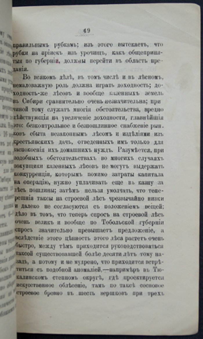 Государственное значение лесов Тобольской губернии (о лесосохранении и лесоразведении в Сибири)