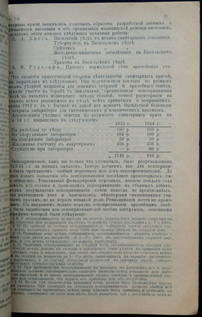 Краткий исторический очерк земской медицины в Васильском уезде Нижегородской губернии (1865–1914)
