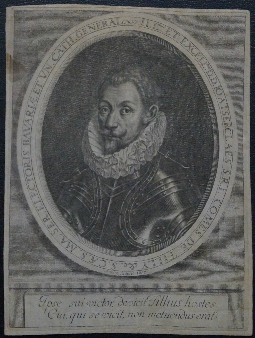 Amling. Портрет генерала в латах (офорт, 1677)
