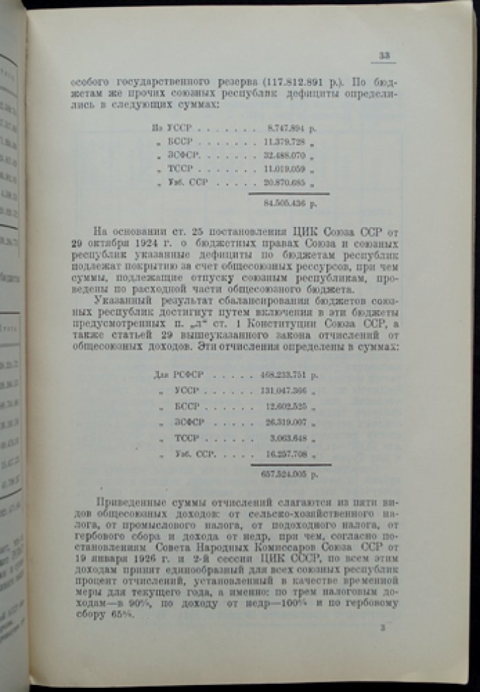Деятельность СНК и СТО СССР (II квартал 1925/26): сводные экономические материалы за январь—март