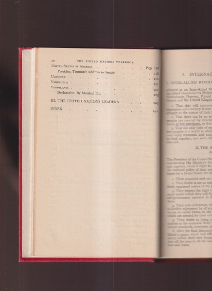 The United Nations Yearbook 1946./Ежегодник Организации Объединенных Наций за 1946 год.