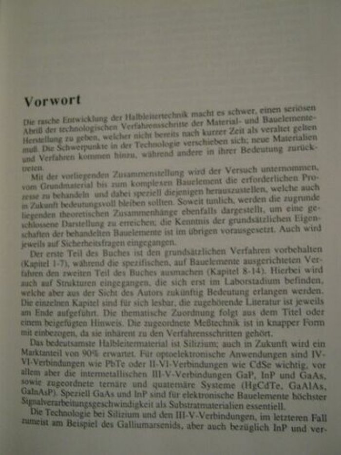 Beneking H. Halbleiter-Technologie.