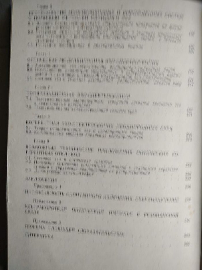 Манькин Э.А., Самарцев В.В. Оптическая эхо-спектроскопия.