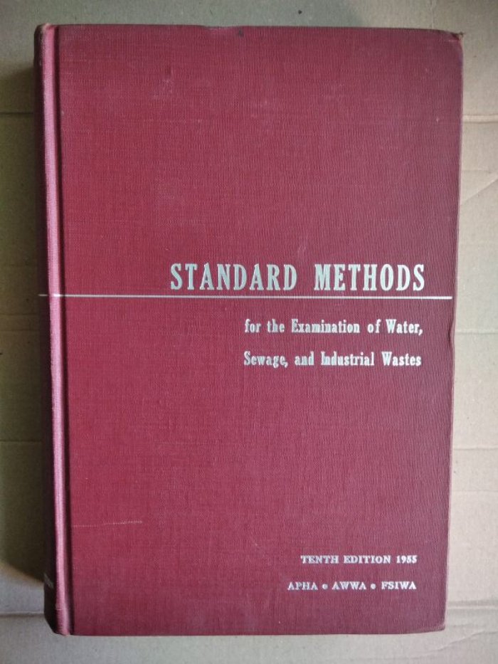 Standard methods for the Examination of Water, Sewage, and Industrial Wastes