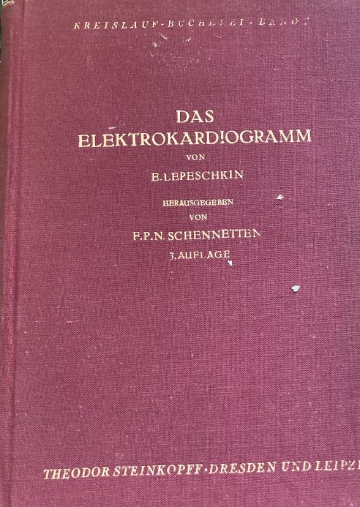 Lepeschkin E. Das Elektrokardiogramm.