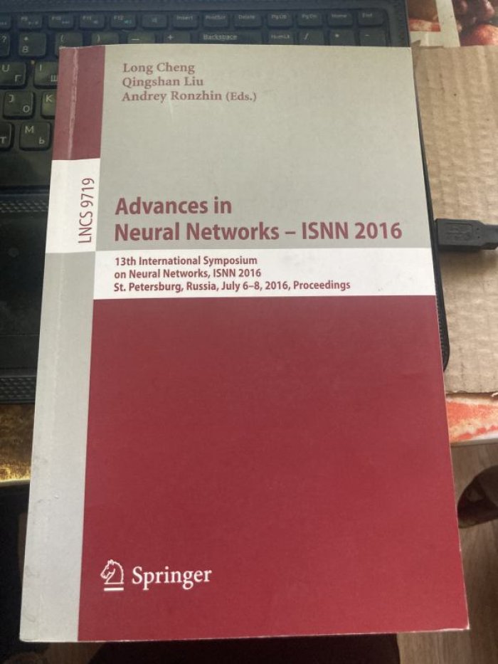 Advances in Neural Networks - ISNN 2016.
