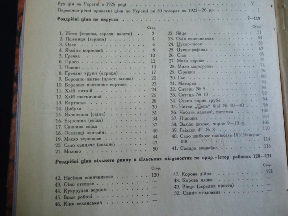 Статистика Украiни. (Статистика Украины). Рух цiн на Украiнi в 1926 р. (Движение цен в 1926 г.)