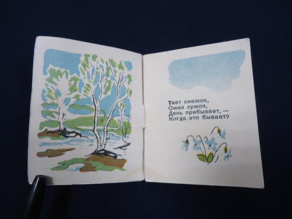 Когда это бывает? Книжка - малышка. Рисунки Е. Ечеистова.