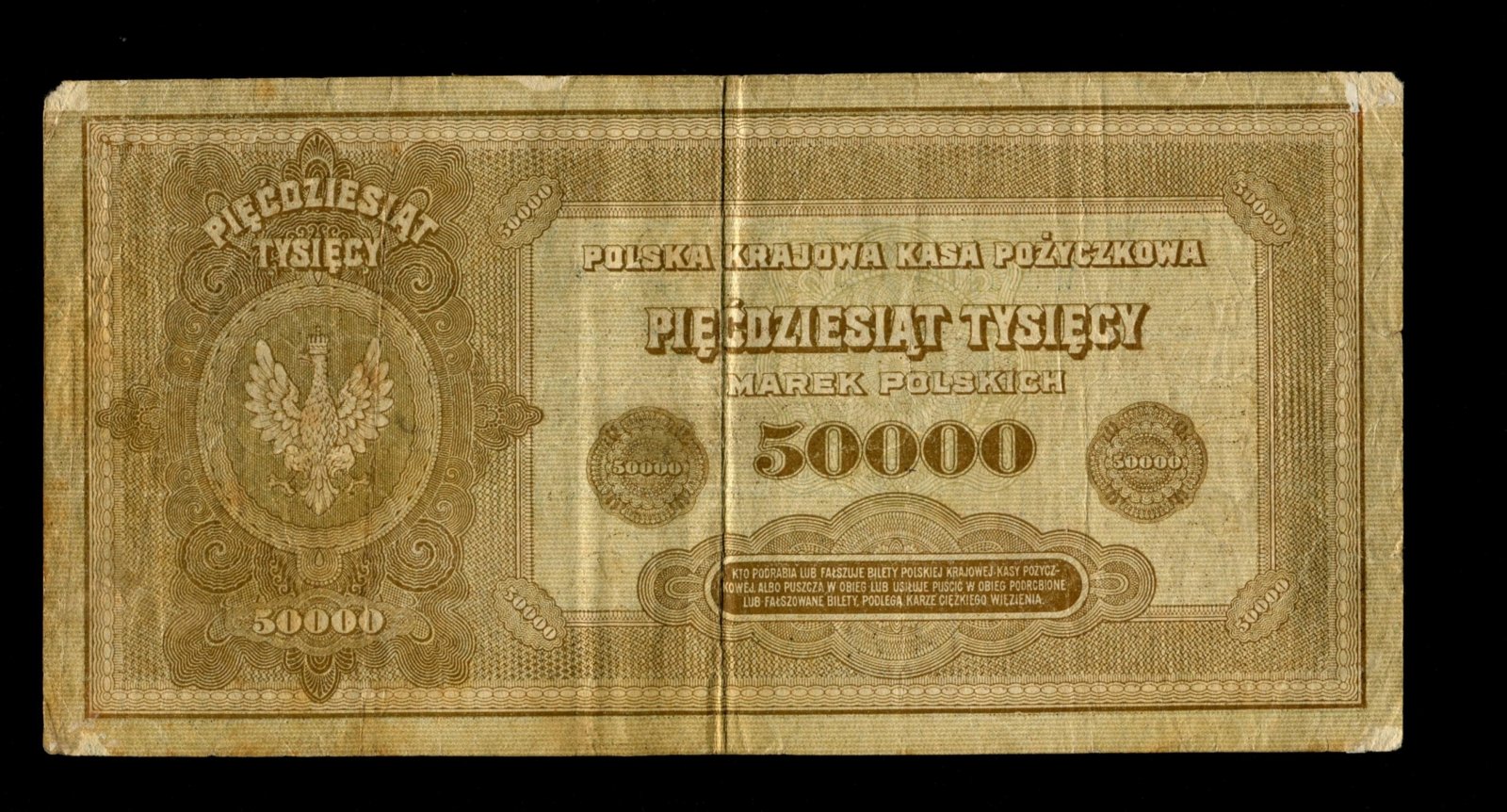 Бона. 50000 марок 1922 г. Польша