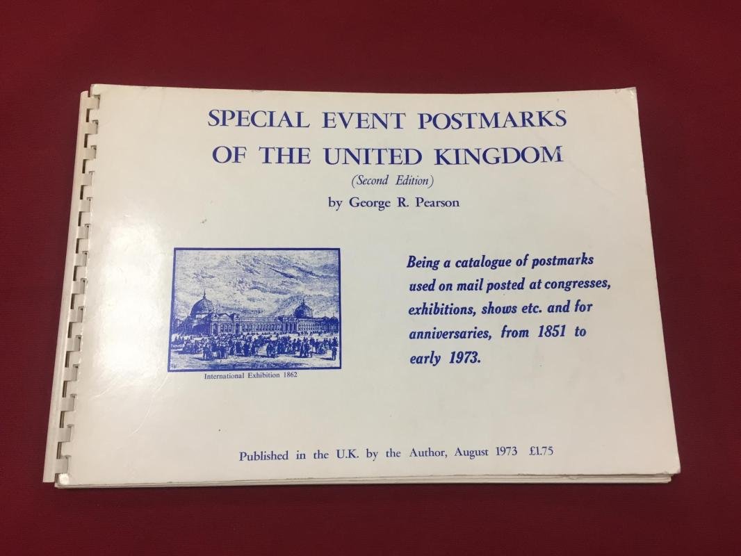 Pearson, George R. Special event postmarks of the United Kingdom, from 1851 to 1973