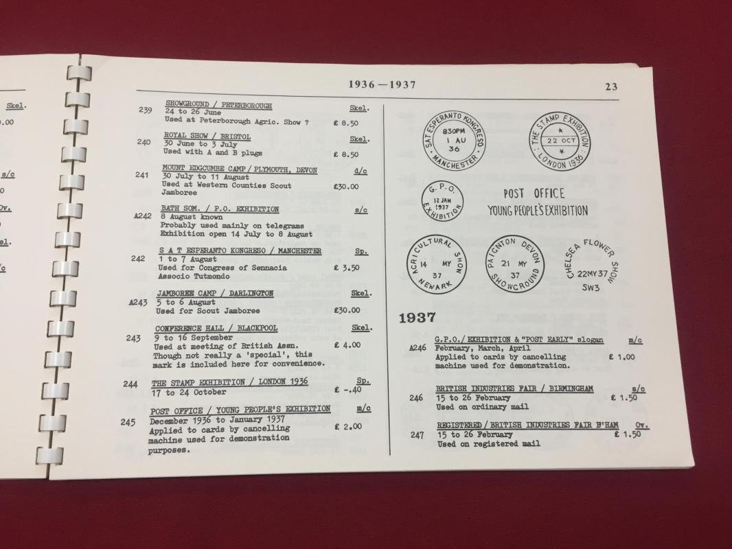 Pearson, George R. Special event postmarks of the United Kingdom, from 1851 to 1973