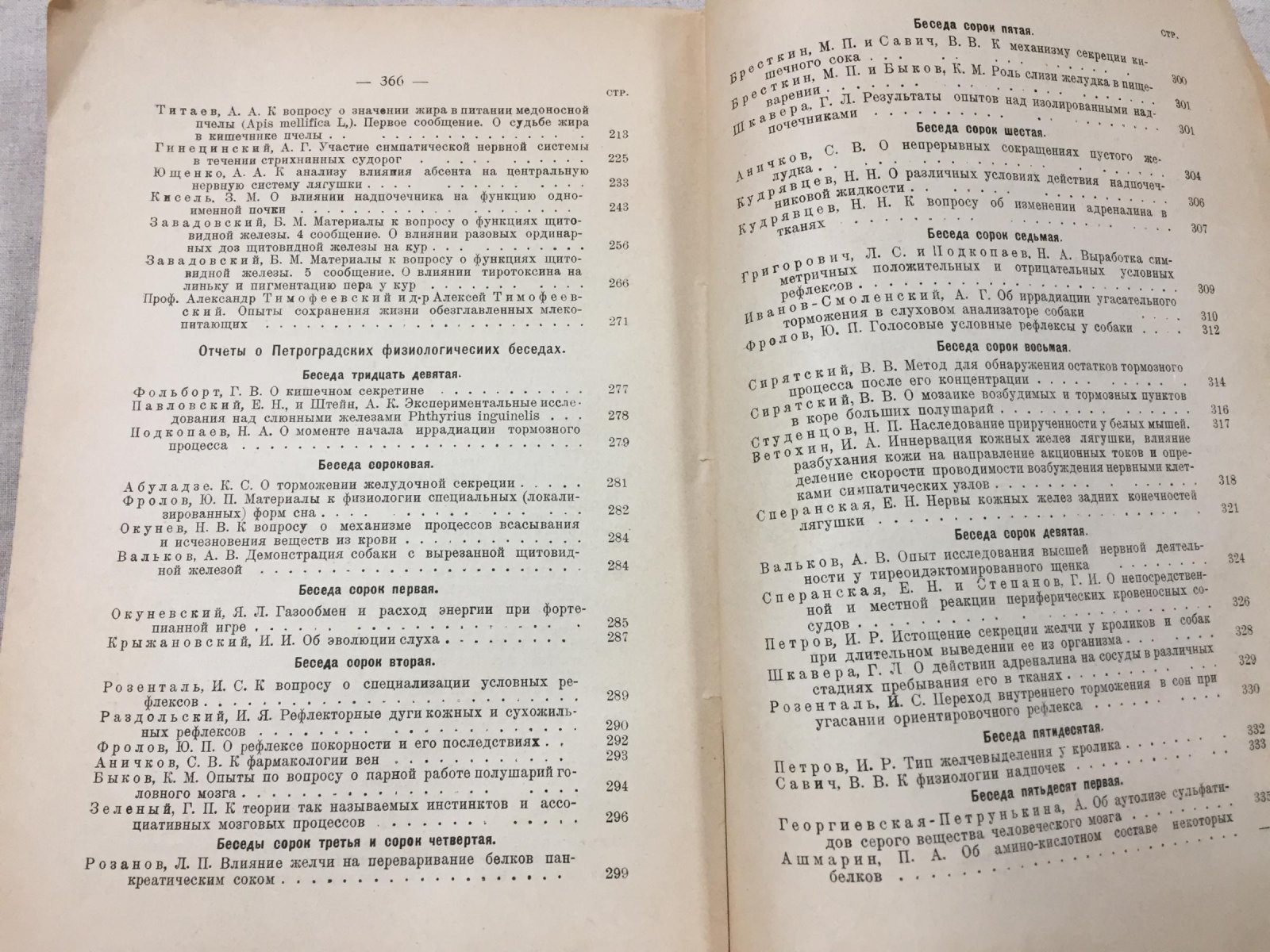 Русский физиологический журнал имени И.М.Сеченова. Том VII ( выпуск 1-6).