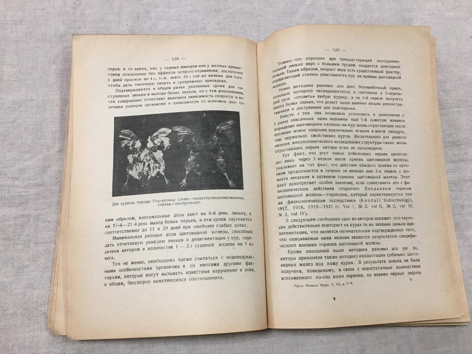Русский физиологический журнал имени И.М.Сеченова. Том VII ( выпуск 1-6).