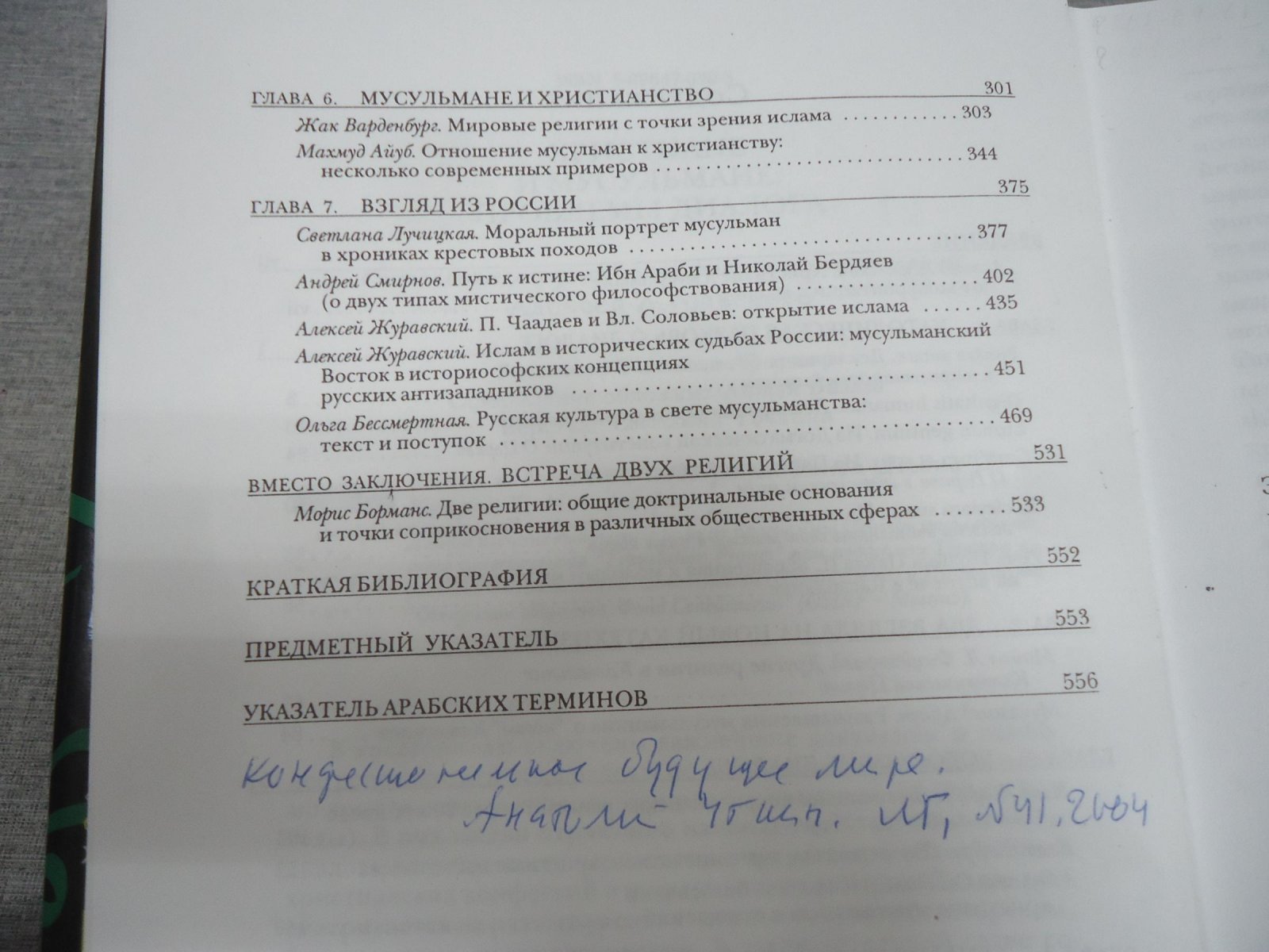Христиане и мусульмане. Проблемы диалога. Хрестоматия