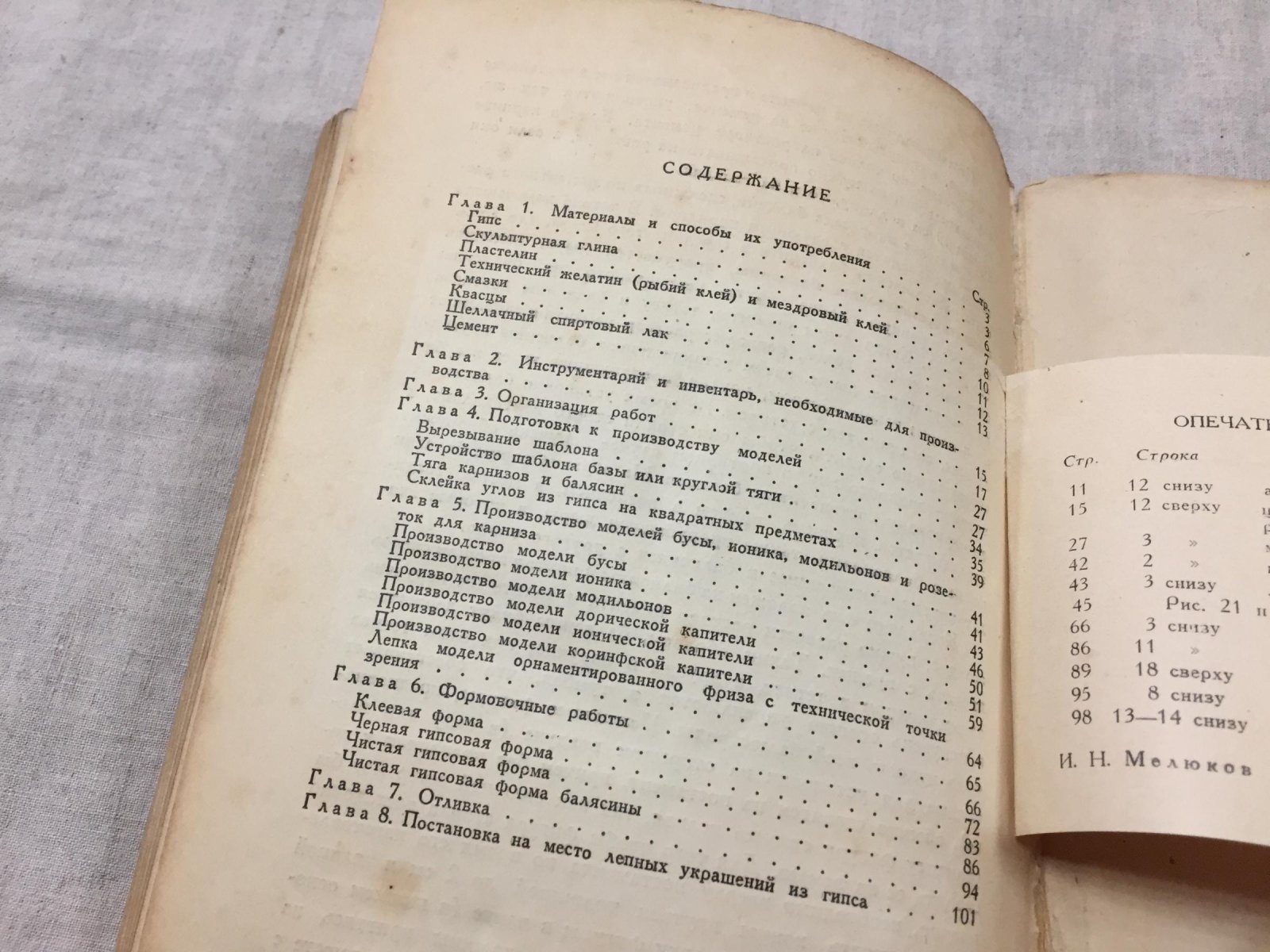 Мелюков И.Н. Техника скульптурно-формовочных работ в архитектуре.