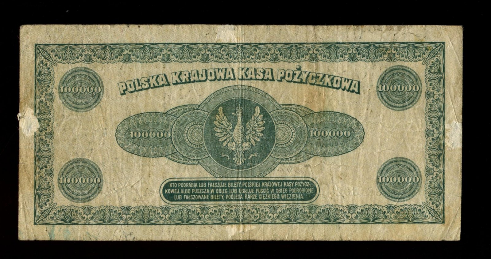 Бона. 100000 марок 1923 г. Польша
