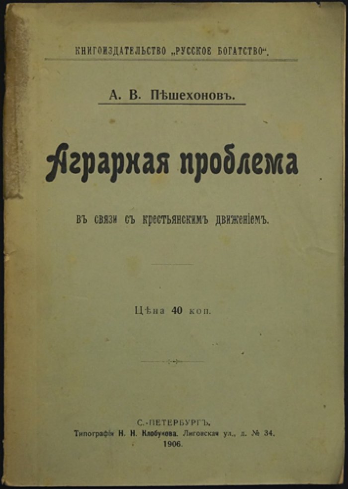 Аграрная проблема и крестьянское движение: меры правительства, сущность реформы и роль общины