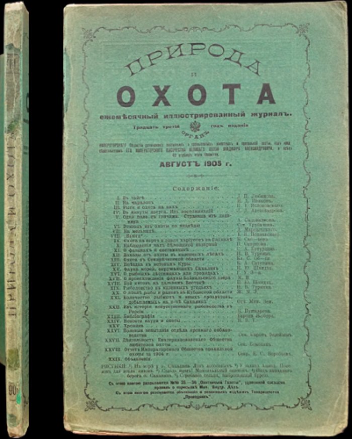 Природа и охота. Ежемесячный иллюстрированный журнал. Книга VIII (Август), 1905 год