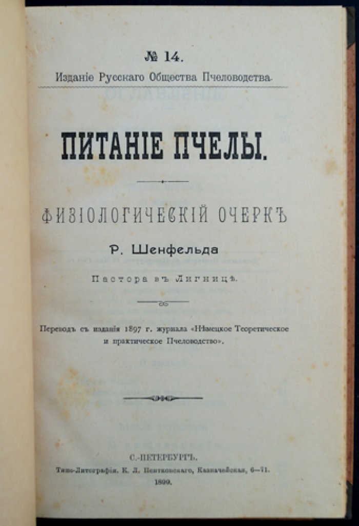 Питание пчелы: физиологический очерк (перевод с немецкого)