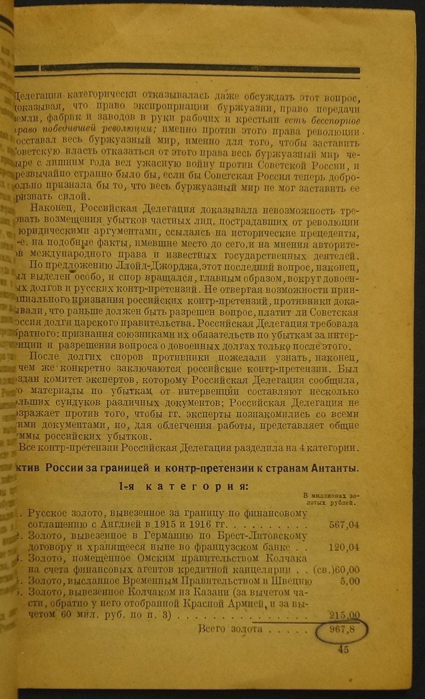 Генуэзская конференция: из опыта советской дипломатии (А. А. Иоффе / «В. Крымский»)