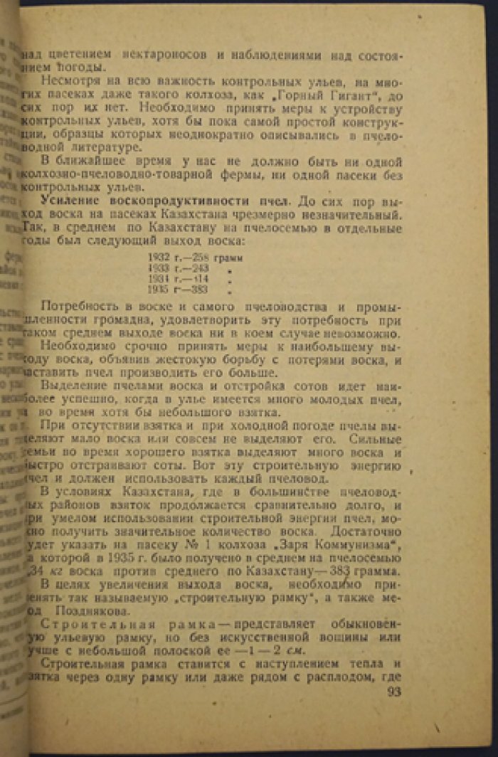 Пчеловодство в Казахстане: становление промышленного пчеловодства в Казахской ССР