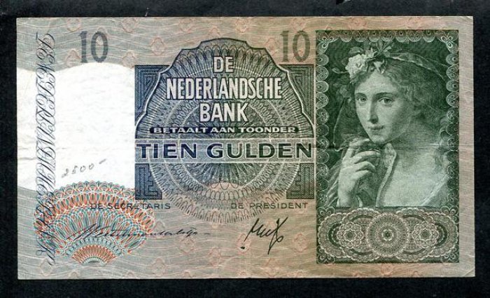 Бона. 10 гульденов 1940 г. Нидерланды