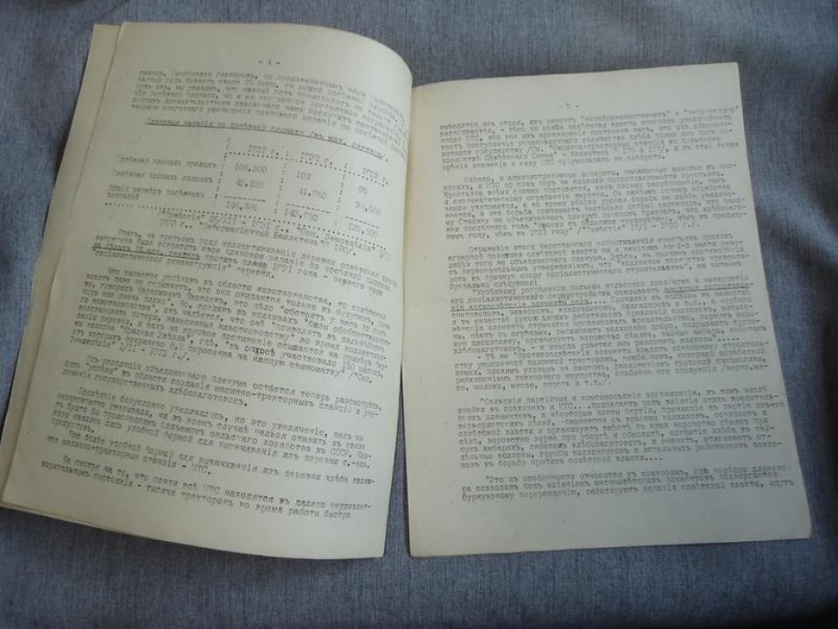 РОВС. I Отдел. Информационный Бюллетень № 195. Париж, 1 марта 1933 г. Итоги пятилетнего плана в области сельского хозяйства и намеченный партией план на 1933 год.