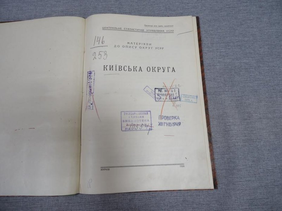 Матерiяли до опису округ УССР. Киiвська округа. Материалы для описания округов Украинской ССР. Киевский округ.