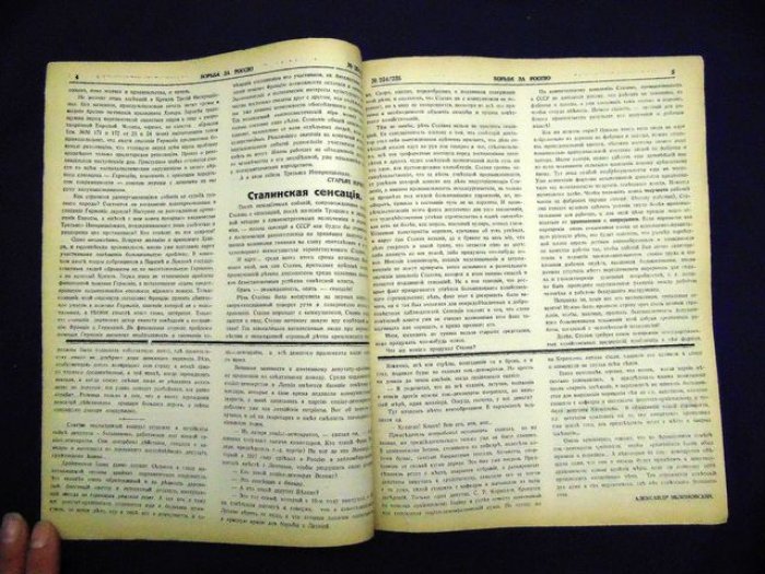 Борьба за Россию. № 234/235, 1 августа 1931 г. Еженедельное издание.