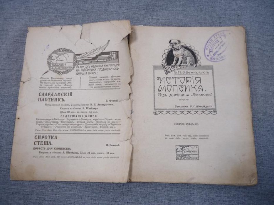 Авенариус В.П. История мопсика (Из дневника Любочки).