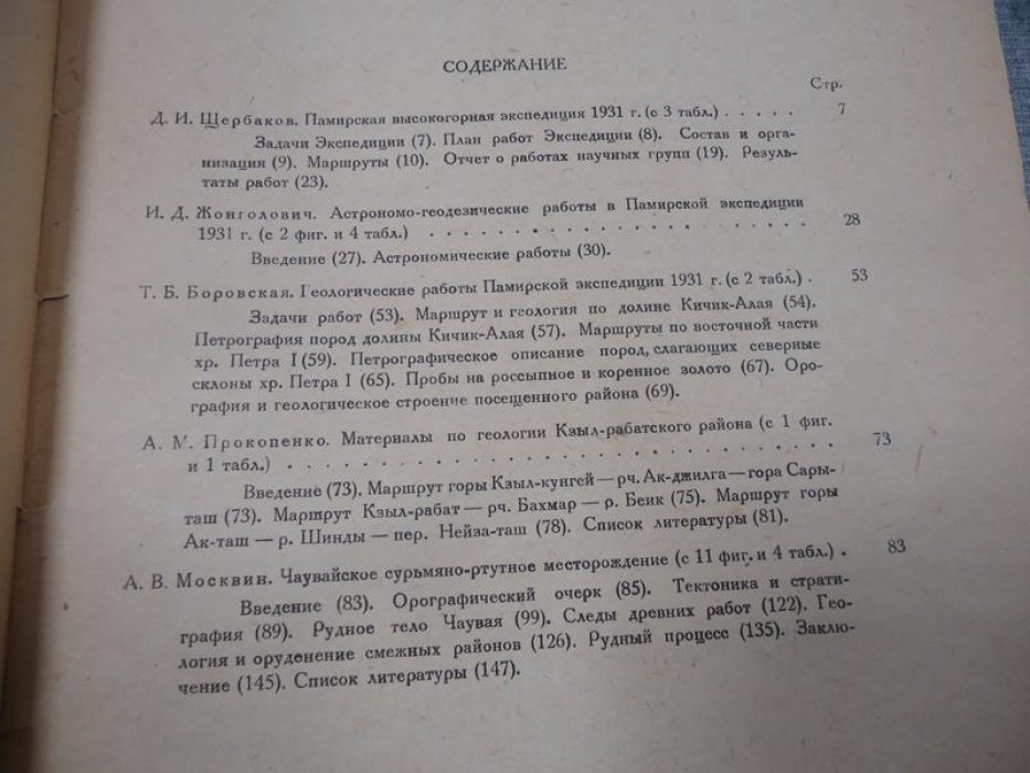 Памирская экспедиция 1931 года.