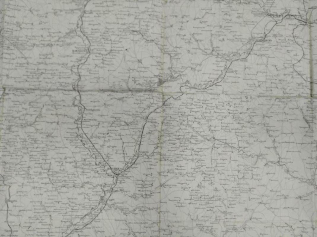 Специальная карта Европейской России. Лист № 60. Волчанск, Короча, Ст.Оскол, Н.Оскол, Коротояк, Острогожск, Валуйки