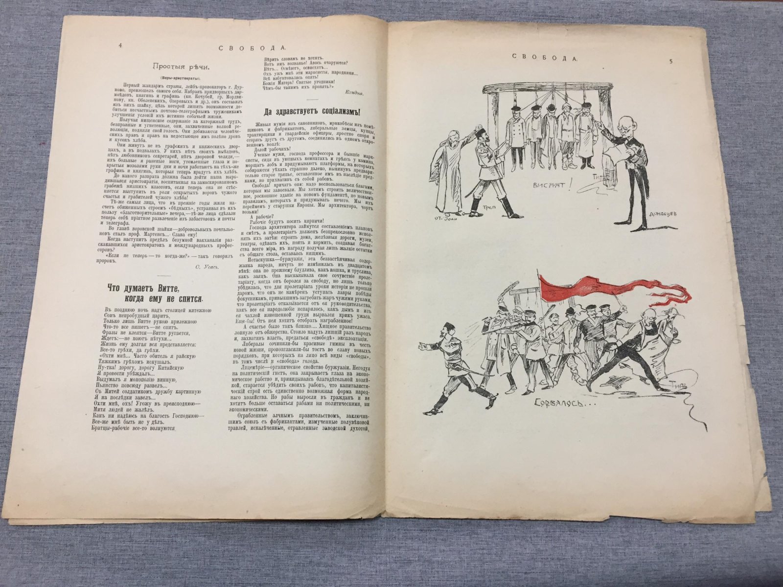 Свобода. Еженедельный Иллюстрированный социалистический журнал. № 1, 1905