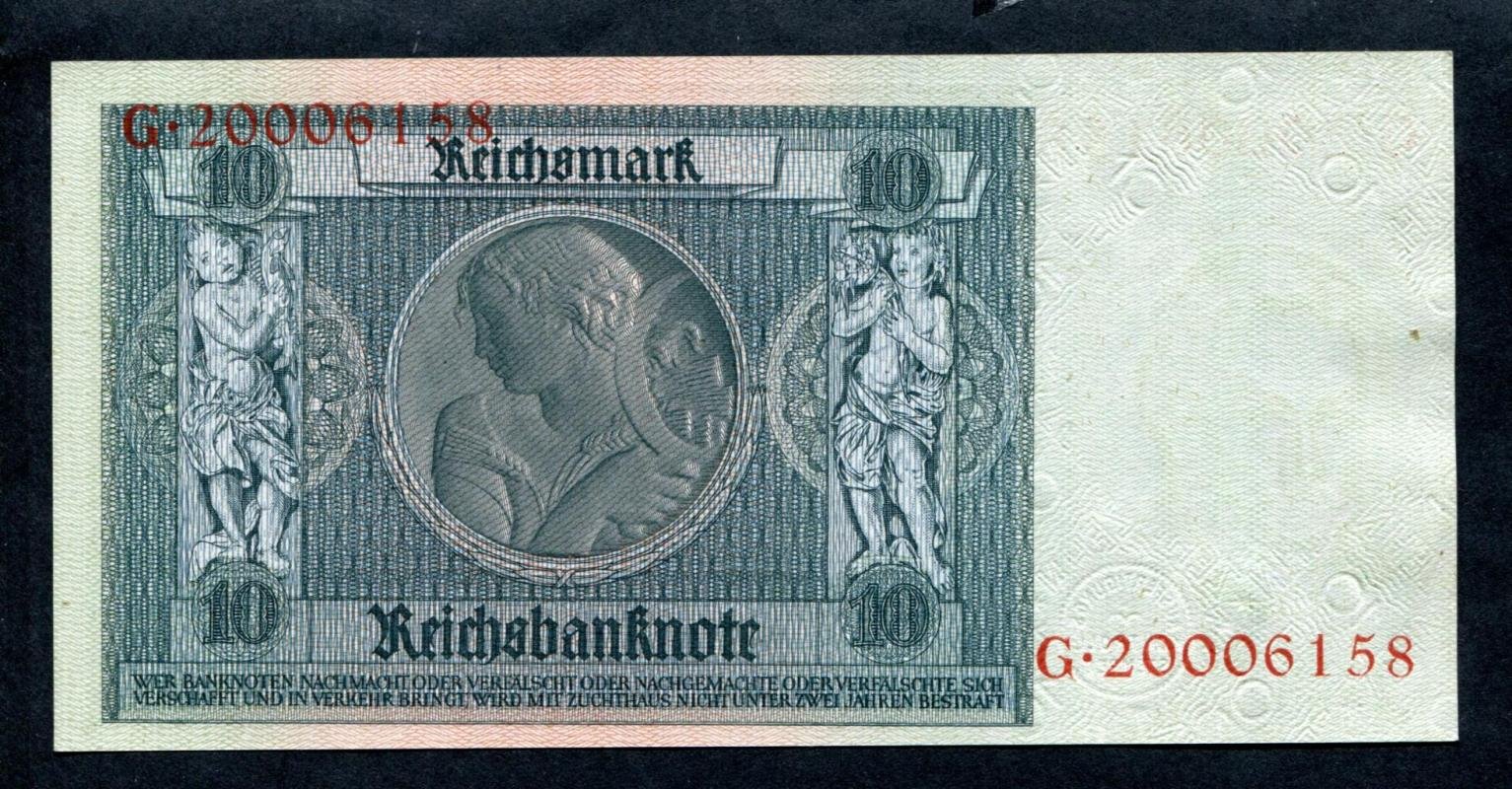 Бона. 10 рейхсмарок 1924 г. Германия