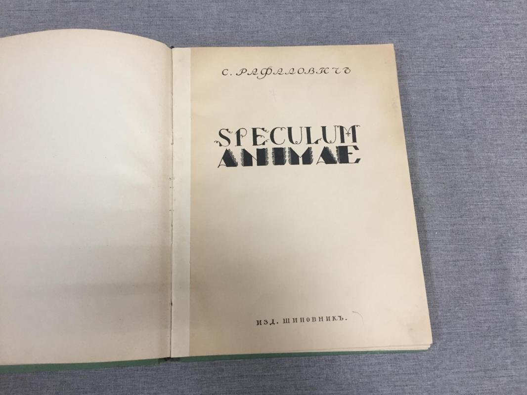 Рафалович С. Speculum Animae. Зеркало души.