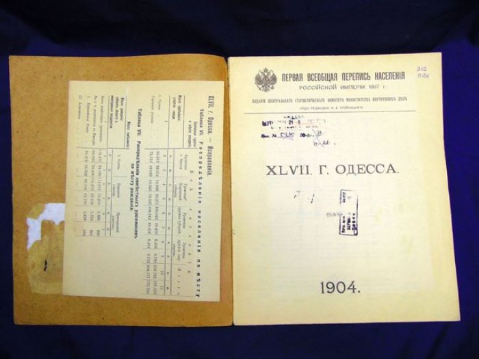 Первая всеобщая перепись населения Российской империи, 1897 г. Том XLVII. Город Одесса